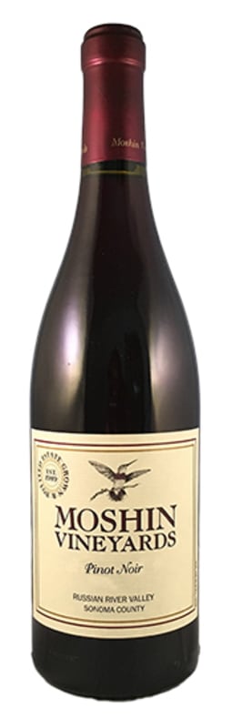 Moshin Vineyards Estate Pinot Noir 2013 Front Bottle Shot