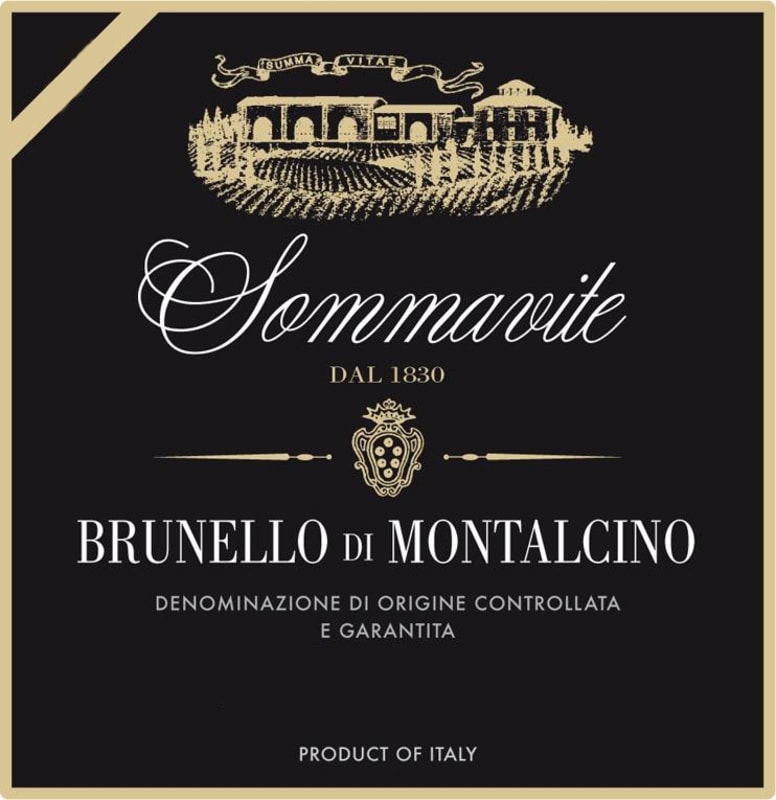 Sommavite Brunello di Montalcino 2009 Front Label