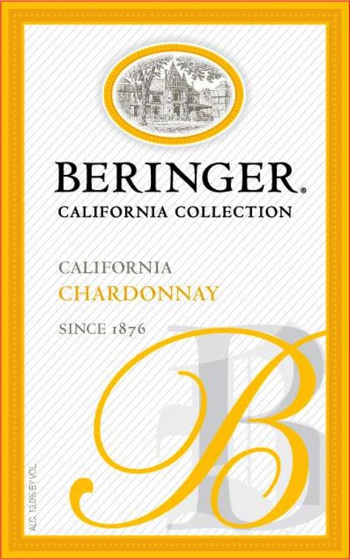 Beringer California Collection Chardonnay 2010 Front Label
