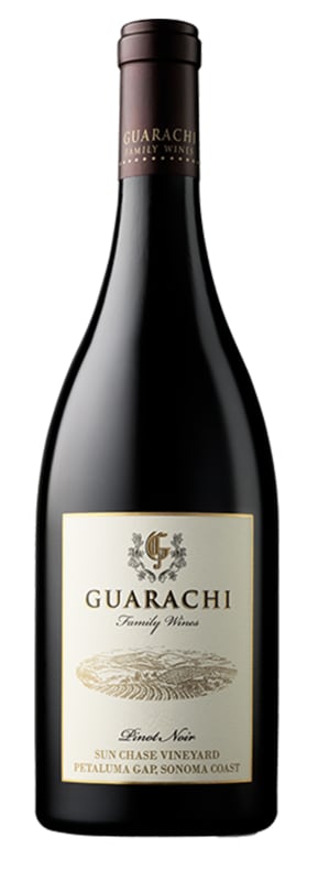 Guarachi Family Wines Sun Chase Vineyard Pinot Noir 2017 Front Bottle Shot