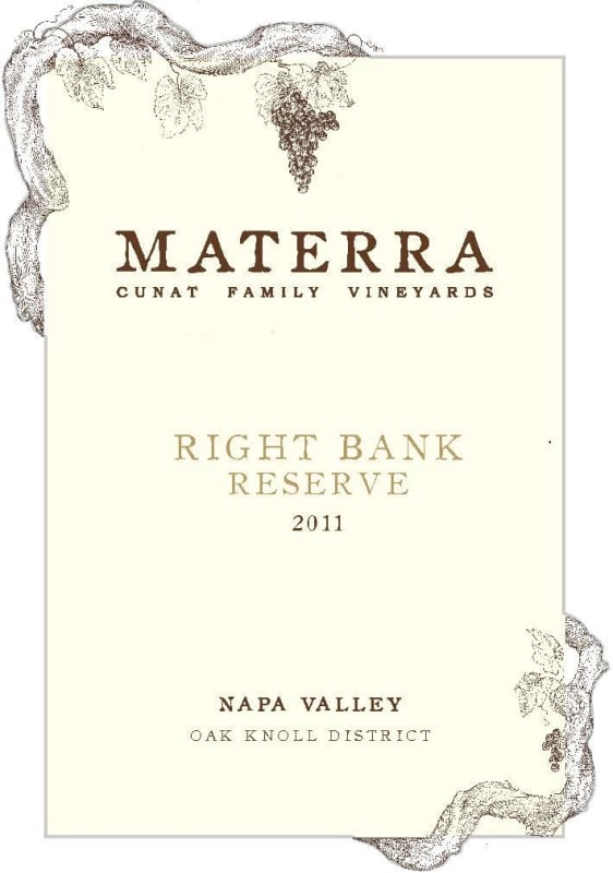 Materra Right Bank Reserve 2011 Front Label