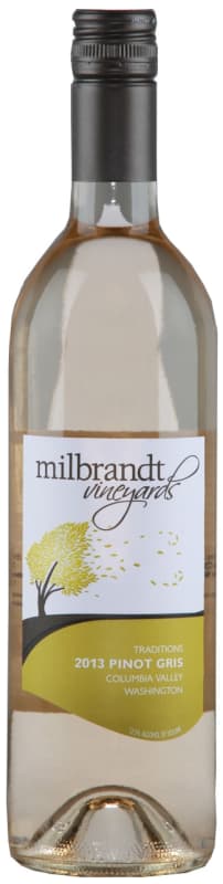 Milbrandt Traditions Pinot Gris 2013 Front Bottle Shot