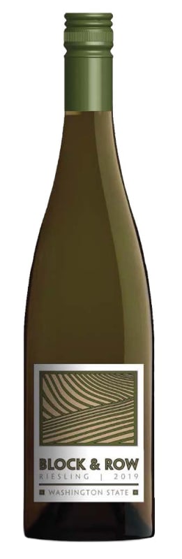 Block & Row Riesling 2019 Front Bottle Shot