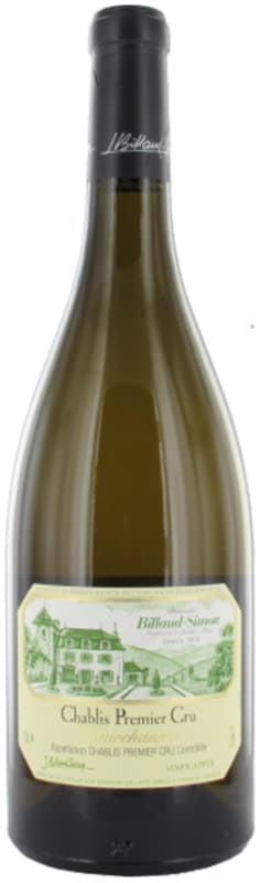 Billaud-Simon Chablis Fourchaume Premier Cru 2016 Front Bottle Shot