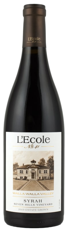 L'Ecole 41 Seven Hills Vineyard Estate Syrah 2019 Front Bottle Shot