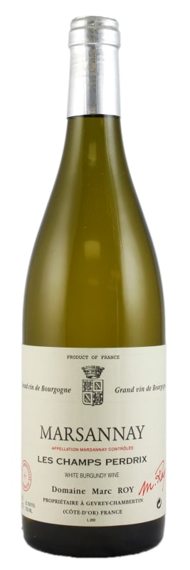 Domaine Marc Roy Marsannay Blanc Les Champs Perdrix 2017 Front Bottle Shot