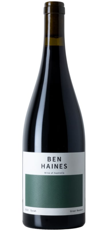 Ben Haines Great Western Syrah 2022 Front Bottle Shot