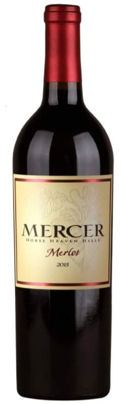 Mercer Estates Merlot 2015 Front Bottle Shot