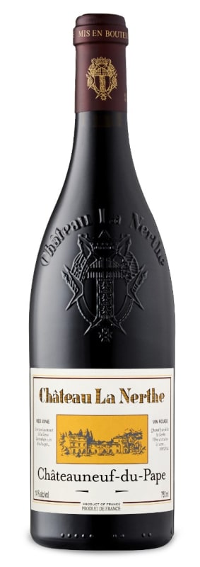 Chateau La Nerthe Chateauneuf-du-Pape Rouge 2016 Front Bottle Shot