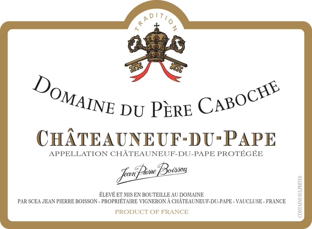 Domaine du Pere Caboche Chateauneuf-du-Pape (375ML half-bottle) 2023 Front Label