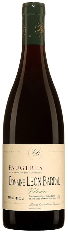 Domaine Leon Barral Faugeres Valiniere 2019 Front Bottle Shot