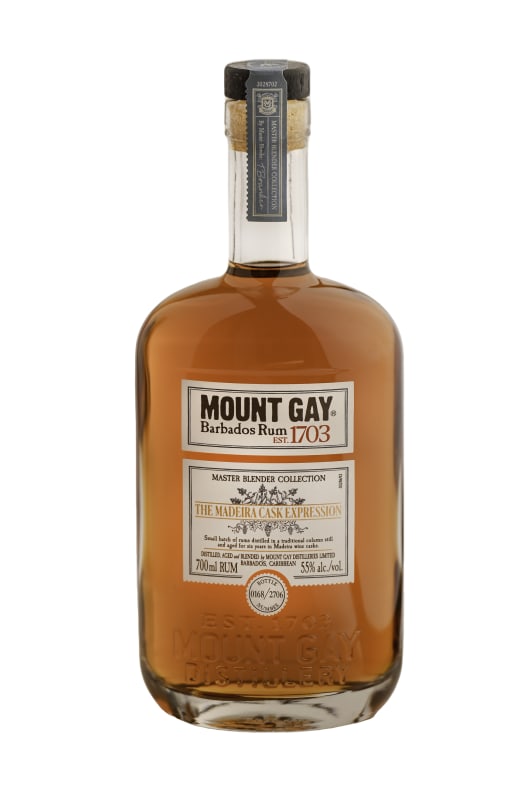 Mount Gay Madeira Cask Expression Rum (700ML) with Gift Box Front Bottle Shot