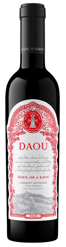 DAOU Soul of a Lion Cabernet Sauvignon (375ML half-bottle) 2020 Front Bottle Shot