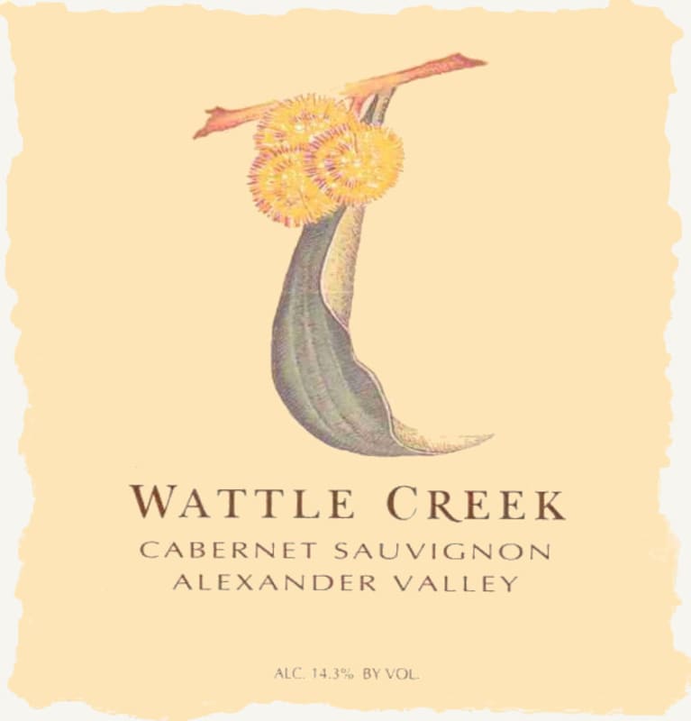 Wattle Creek Alexander Valey Cabernet Sauvignon 2005 Front Label