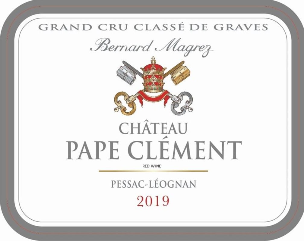 Chateau Pape Clement 2019 Front Label
