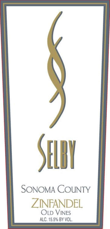 Selby Old Vines Zinfandel 2015 Front Label