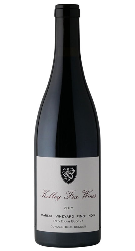 Kelley Fox Maresh Vineyard Red Barn Blocks Pinot Noir 2018 Front Bottle Shot
