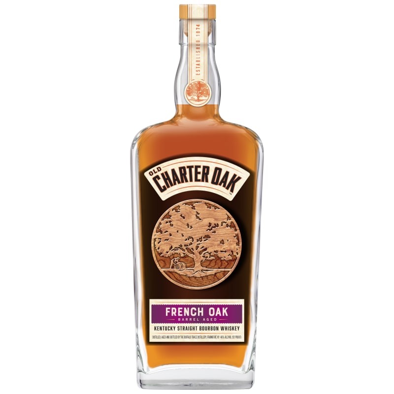 Old Charter Oak French Oak Bourbon Front Bottle Shot