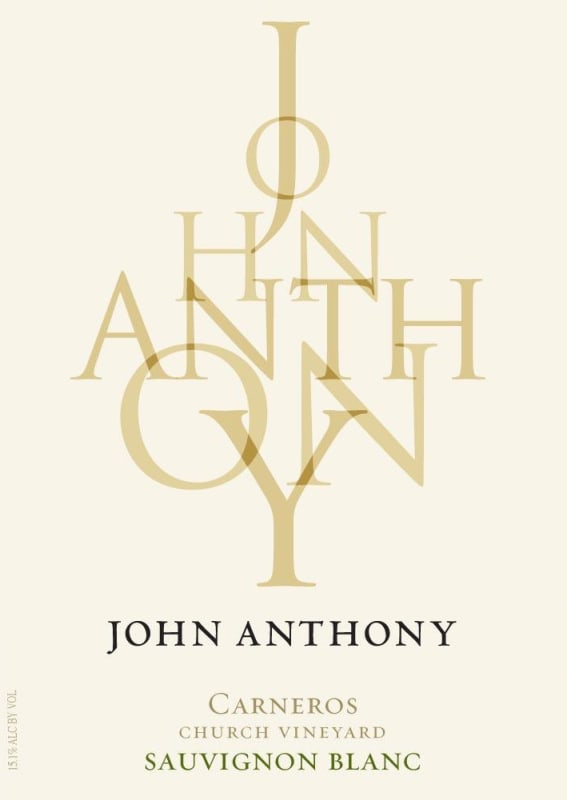 John Anthony Vineyards Carneros Church Vineyard Sauvignon Blanc 2013 Front Label