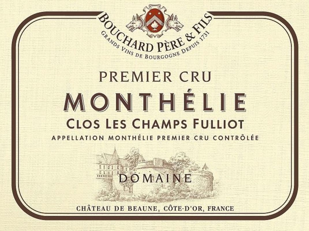 Bouchard Pere & Fils Monthelie Clos Les Champs Fulliot Premier Cru 2011 Front Label