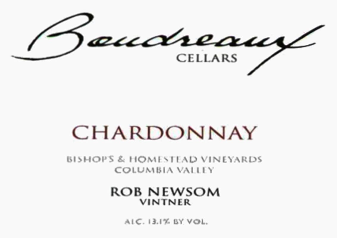 Boudreaux Cellars Chardonnay 2007 Front Label
