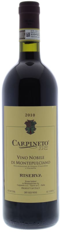 Carpineto Vino Nobile di Montepulciano Riserva 2010 Front Bottle Shot