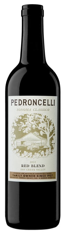 Pedroncelli Sonoma Classico Red Blend 2022 Front Bottle Shot