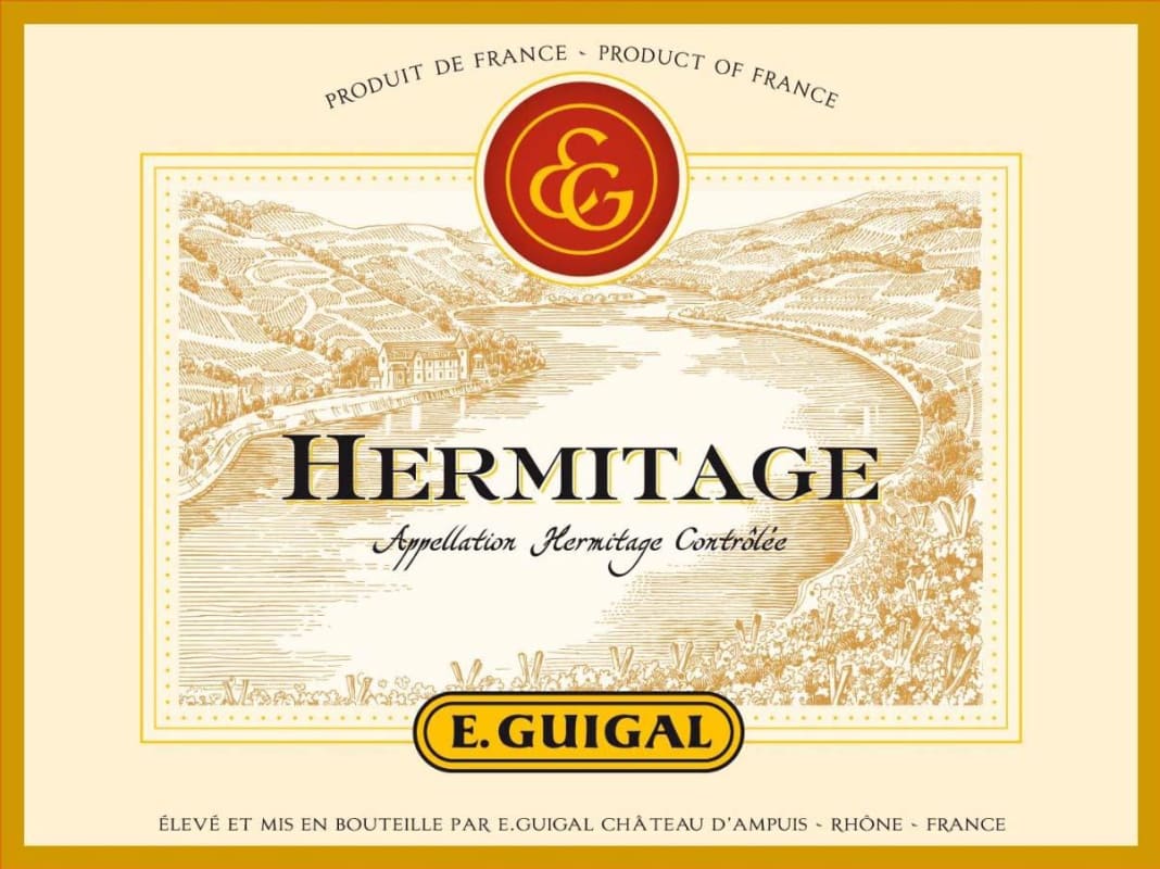 E. Guigal Hermitage 1990 Front Label