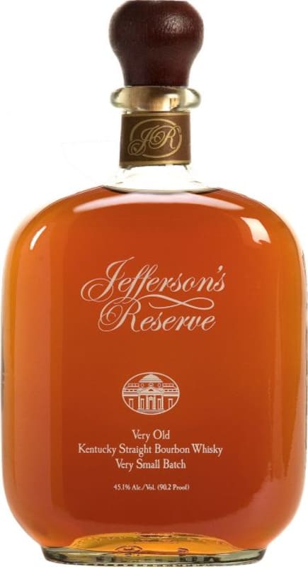 Jefferson's Reserve Kentucky Straight Bourbon Whiskey Front Bottle Shot