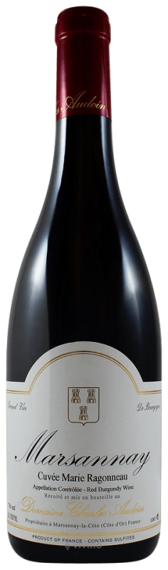 Domaine Charles Audoin Marsannay Cuvee Marie Ragonneau 2018 Front Bottle Shot