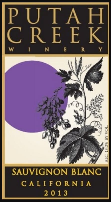 Putah Creek Winery Sauvignon Blanc 2013 Front Label