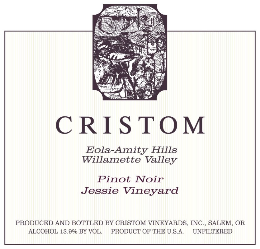 Cristom Jessie Vineyard Pinot Noir (375ML half-bottle) 2021 Front Label