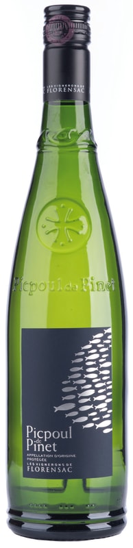Vignerons de Florensac Les Poissons Picpoul de Pinet 2020 Front Bottle Shot