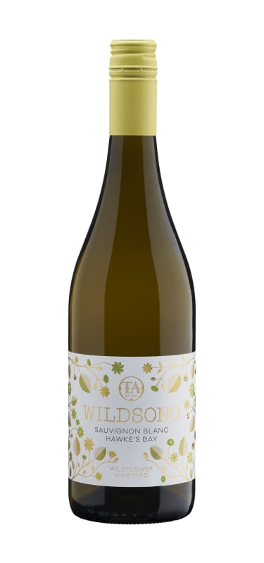 Wildsong Hawkes Bay Sauvignon Blanc 2020 Front Bottle Shot