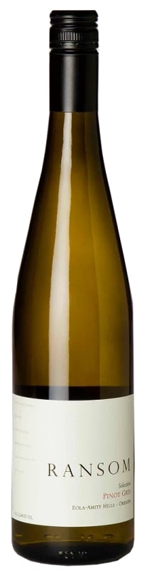 Ransom Eola-Amity Hills Pinot Gris 2015 Front Bottle Shot