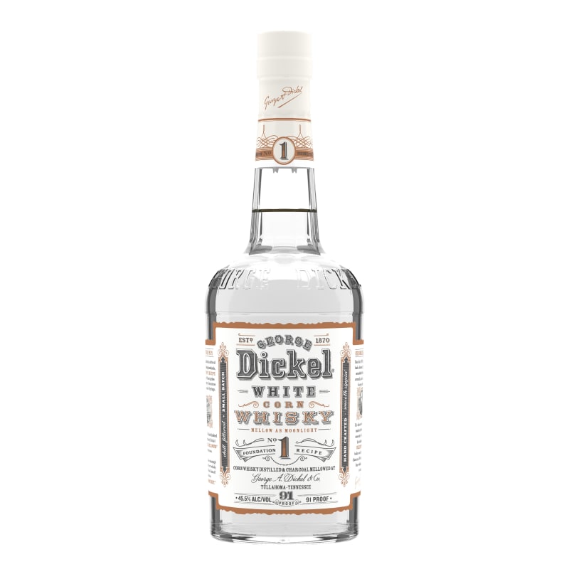 George Dickel #1 White Corn Whisky Front Bottle Shot