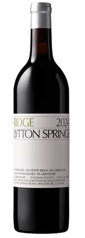 Ridge Lytton Springs Red Blend 2024 Front Bottle Shot