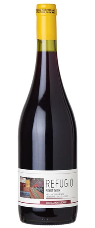 Montsecano Refugio Pinot Noir 2021 Front Bottle Shot
