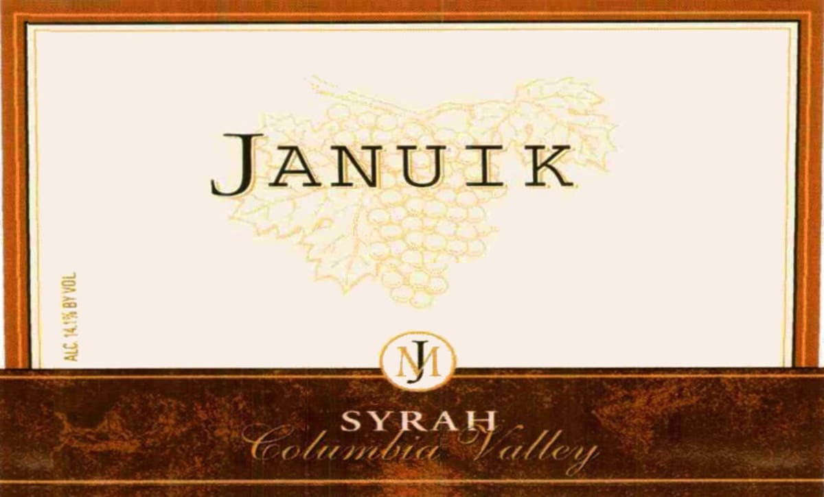 Januik Winery Columbia Valley Syrah 2009 Front Label