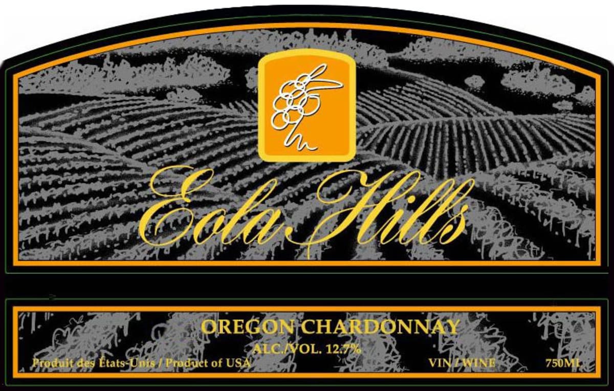 Eola Hills Chardonnay 2012 Front Label