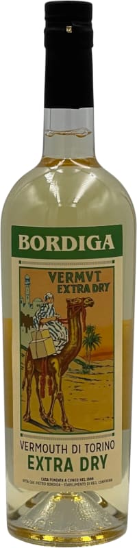 Bordiga Vermouth Extra Dry Front Bottle Shot
