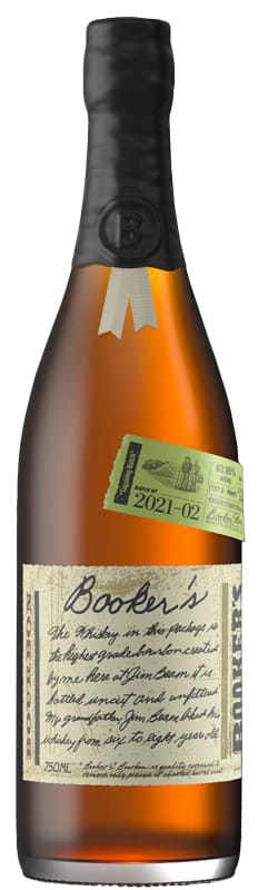 Booker's Bourbon Whiskey Tagalong Batch (2021-02) Front Bottle Shot