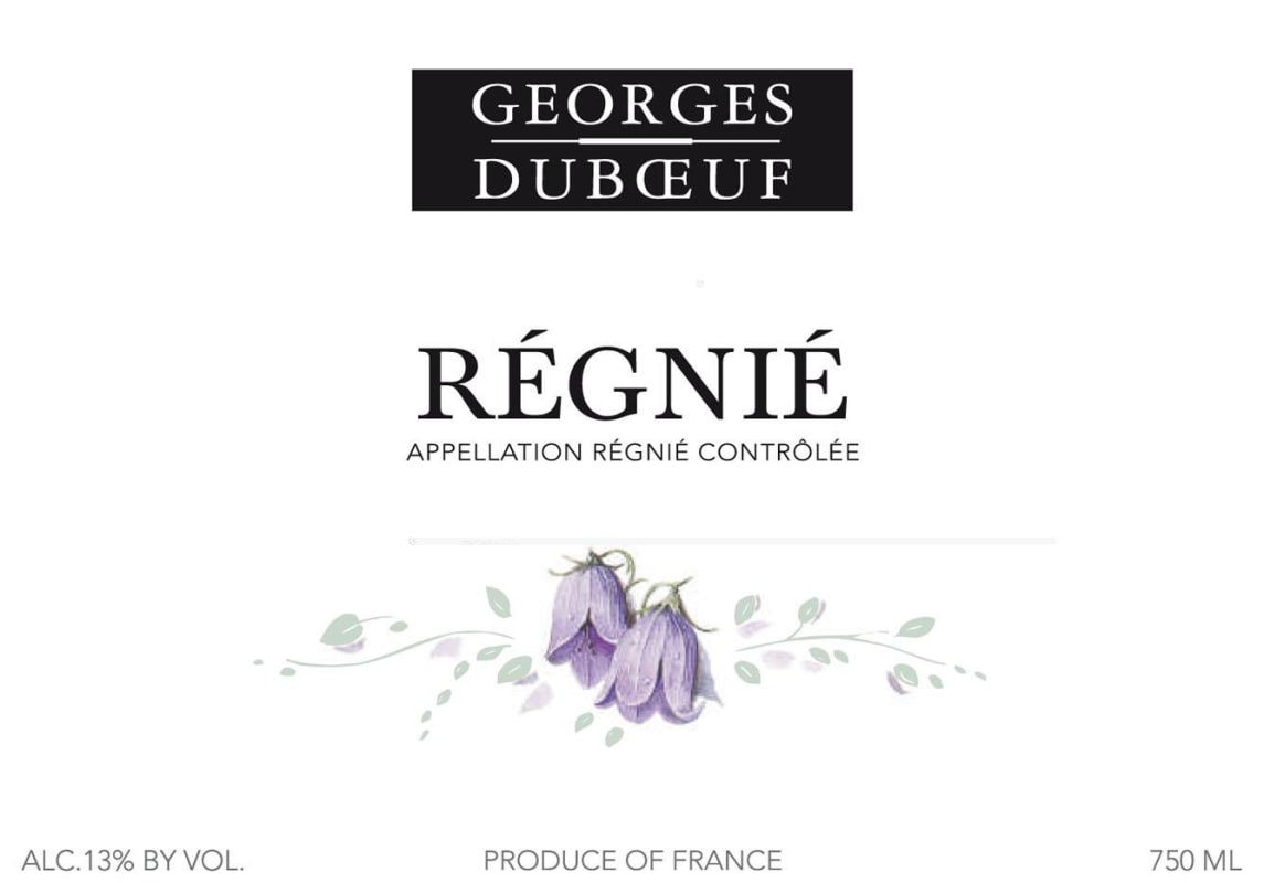 Duboeuf Regnie 2012 Front Label