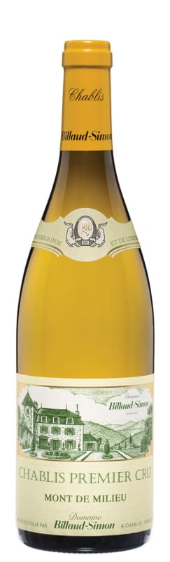 Billaud-Simon Chablis Mont de Milieu Premier Cru 2018 Front Bottle Shot