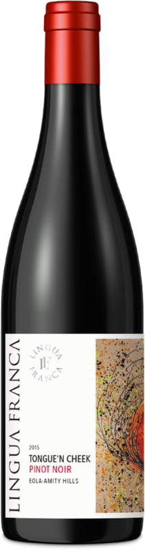 Lingua Franca Eola-Amity Hills Tongue 'N Cheek Pinot Noir 2015 Front Bottle Shot