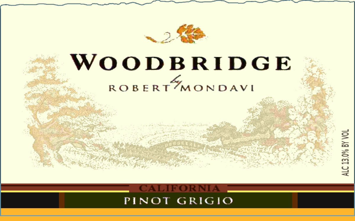 Woodbridge Pinot Grigio 2005 Front Label