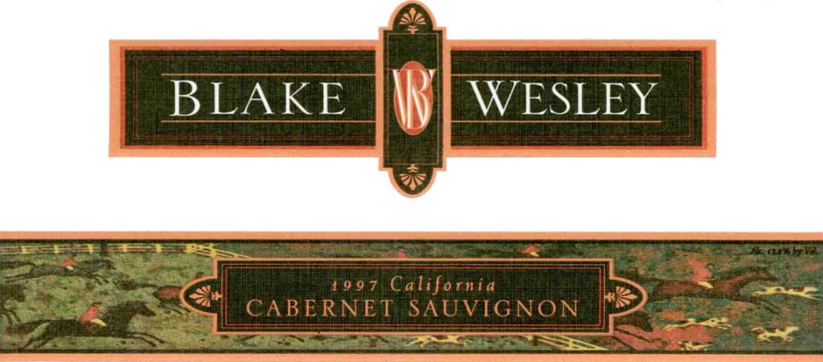 Blake Wesley Cabernet Sauvignon 1997 Front Label