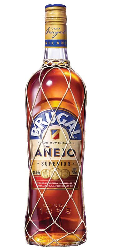Brugal Anejo Superior Rum Front Bottle Shot