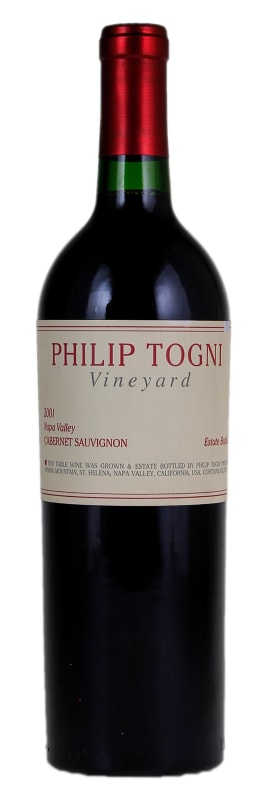 Philip Togni Cabernet Sauvignon (slightly torn label) 2001 Front Bottle Shot