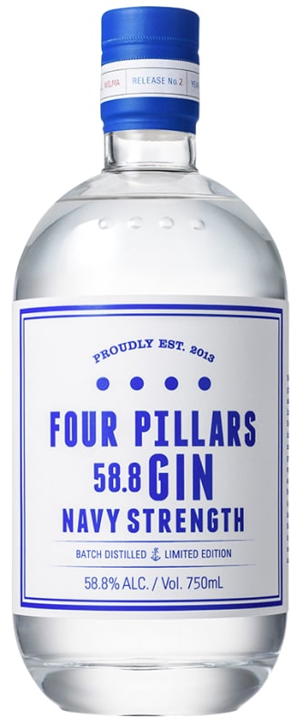 Four Pillars Navy Strength Gin Front Bottle Shot